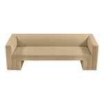 Henson 89.5" Velvet Upholstered Sofa in Camel