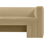 Henson 89.5" Velvet Upholstered Sofa in Camel