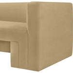 Henson 89.5" Velvet Upholstered Sofa in Camel