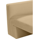 Henson 89.5" Velvet Upholstered Sofa in Camel
