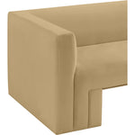 Henson 89.5" Velvet Upholstered Sofa in Camel