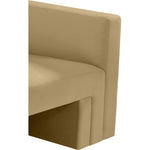 Henson 89.5" Velvet Upholstered Sofa in Camel