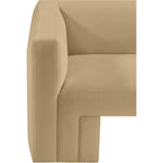 Henson 89.5" Velvet Upholstered Sofa in Camel
