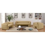 Henson 89.5" Velvet Upholstered Sofa in Camel