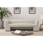 Henson 89.5" Velvet Upholstered Sofa in Cream