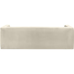 Henson 89.5" Velvet Upholstered Sofa in Cream