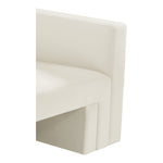 Henson 89.5" Velvet Upholstered Sofa in Cream