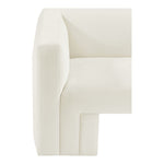 Henson 89.5" Velvet Upholstered Sofa in Cream