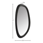 Holland Polyresin Frame Mirror in Black