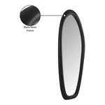 Holland Polyresin Frame Mirror in Black