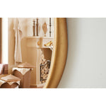 Holland Polyresin Frame Mirror in Brass