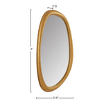 Holland Polyresin Frame Mirror in Brass