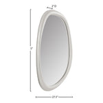 Holland Polyresin Frame Mirror in White