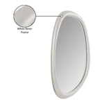 Holland Polyresin Frame Mirror in White