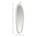 Holland Polyresin Frame Mirror in White
