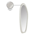 Holland Polyresin Frame Mirror in White