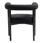 Hyatt Boucle Fabric Upholstered Dining Chair in Black