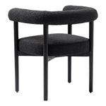 Hyatt Boucle Fabric Upholstered Dining Chair in Black