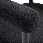 Hyatt Boucle Fabric Upholstered Dining Chair in Black