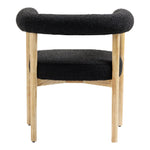 Hyatt Boucle Fabric Upholstered Dining Chair in Black