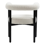 Hyatt Boucle Fabric Upholstered Dining Chair in Cream
