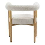 Hyatt Boucle Fabric Upholstered Dining Chair in Cream