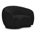 Hyde Boucle Fabric Upholstered Chair in Black