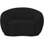 Hyde Boucle Fabric Upholstered Chair in Black