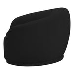 Hyde Boucle Fabric Upholstered Chair in Black