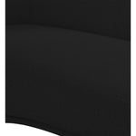 Hyde Boucle Fabric Upholstered Chair in Black