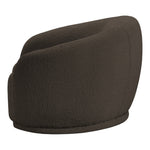 Hyde Boucle Fabric Upholstered Chair in Brown