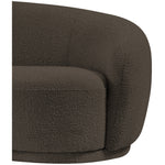 Hyde Boucle Fabric Upholstered Chair in Brown