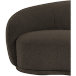 Hyde Boucle Fabric Upholstered Chair in Brown
