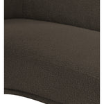 Hyde Boucle Fabric Upholstered Chair in Brown