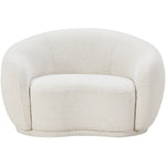 Hyde Boucle Fabric Upholstered Chair in Cream