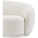 Hyde Boucle Fabric Upholstered Chair in Cream