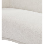 Hyde Boucle Fabric Upholstered Chair in Cream