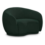 Hyde Boucle Fabric Upholstered Chair in Green