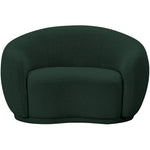 Hyde Boucle Fabric Upholstered Chair in Green