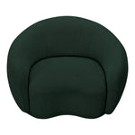 Hyde Boucle Fabric Upholstered Chair in Green
