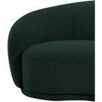 Hyde Boucle Fabric Upholstered Chair in Green