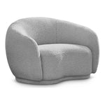 Hyde Boucle Fabric Upholstered Chair in Grey