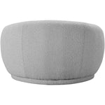 Hyde Boucle Fabric Upholstered Chair in Grey