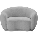 Hyde Boucle Fabric Upholstered Chair in Grey