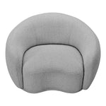 Hyde Boucle Fabric Upholstered Chair in Grey