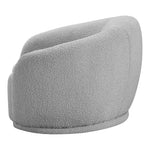 Hyde Boucle Fabric Upholstered Chair in Grey
