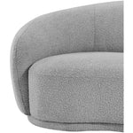 Hyde Boucle Fabric Upholstered Chair in Grey