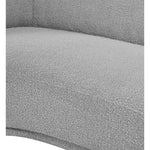 Hyde Boucle Fabric Upholstered Chair in Grey