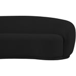 Hyde 89.5" Boucle Fabric Upholstered Sofa in Black
