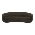 Hyde 89.5" Boucle Fabric Upholstered Sofa in Brown